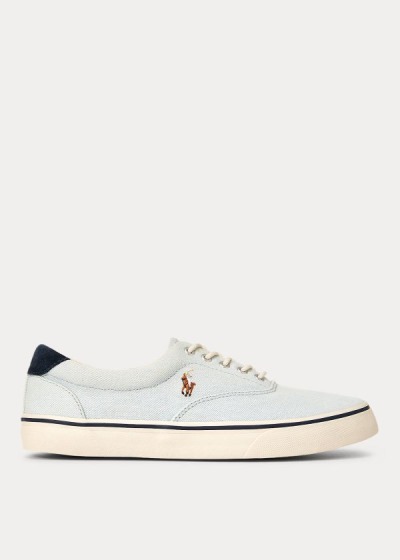 Zapatillas Polo Ralph Lauren Hombre Azules Claro - Thorton Denim - CZRLJ5923